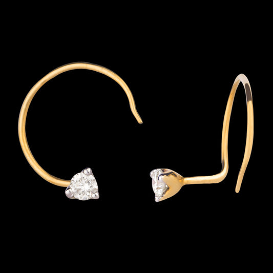 14K Yellow Gold Diamond Nosepin - 0.04ct VS-HI