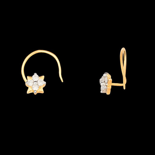 14K Yellow Gold Diamond Nosepin - 0.05ct VS-SI-HI