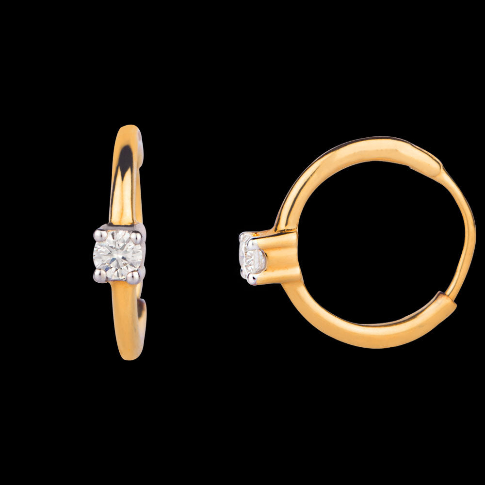 14K Yellow Gold Diamond Nosepin - 0.04ct VS-HI