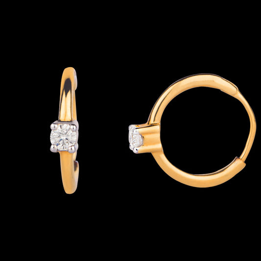 14K Yellow Gold Diamond Nosepin - 0.04ct VS-HI