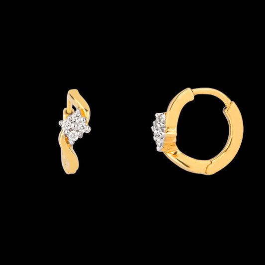14K Yellow Gold Diamond Nosepin - 0.03ct VS-SI-GH