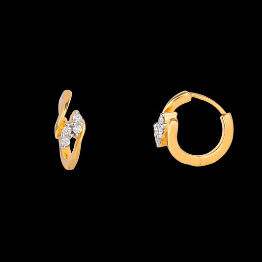14K Yellow Gold Diamond Nosepin - 0.03ct VVS-VS-GH