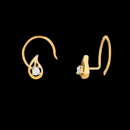 14K Yellow Gold Diamond Nosepin - 0.04ct VS-HI