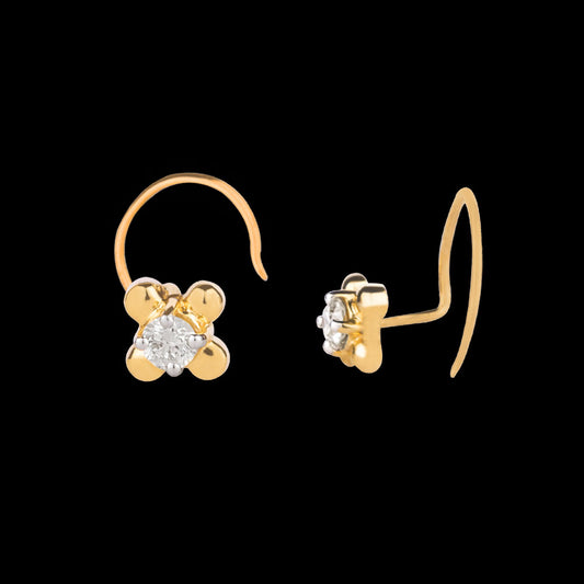 14K Yellow Gold Diamond Nosepin - 0.07ct VS-HI