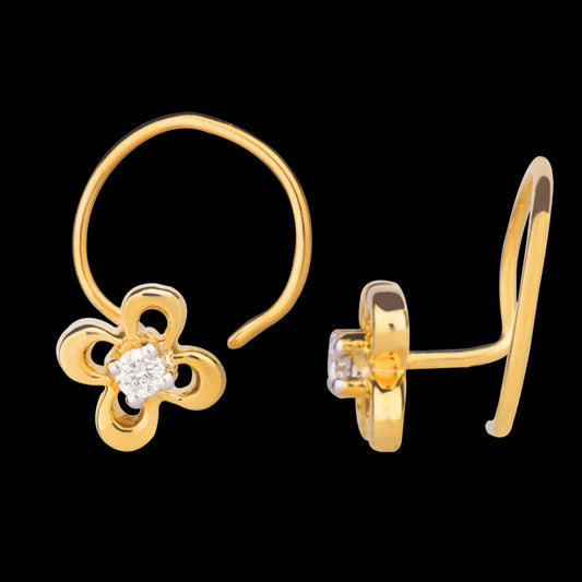 14K Yellow Gold Diamond Nosepin - 0.03ct VS-GH