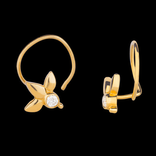 14K Yellow Gold Diamond Nosepin - 0.03ct VS-GH