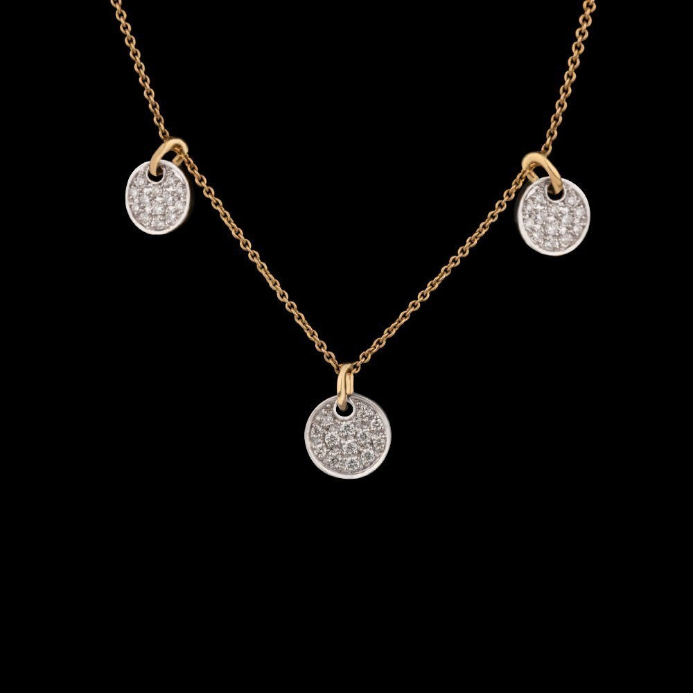 14K Yellow Gold Diamond Pendant - 0.4ct VS-HI