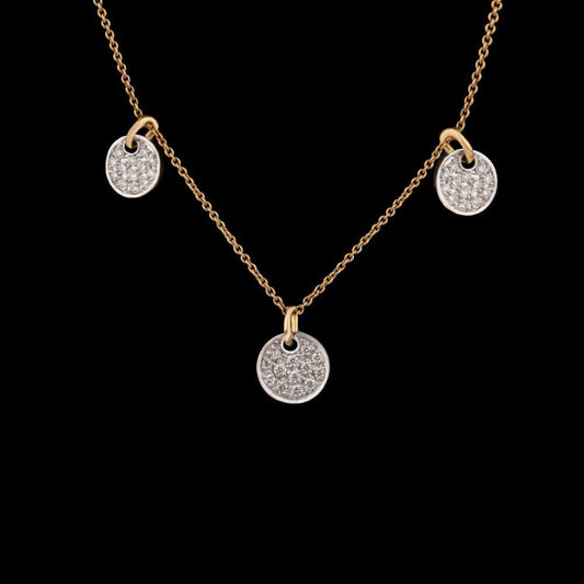 14K Yellow Gold Diamond Pendant - 0.4ct VS-HI