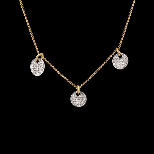 14K Yellow Gold Diamond Pendant - 0.43ct VVS-VS-HI