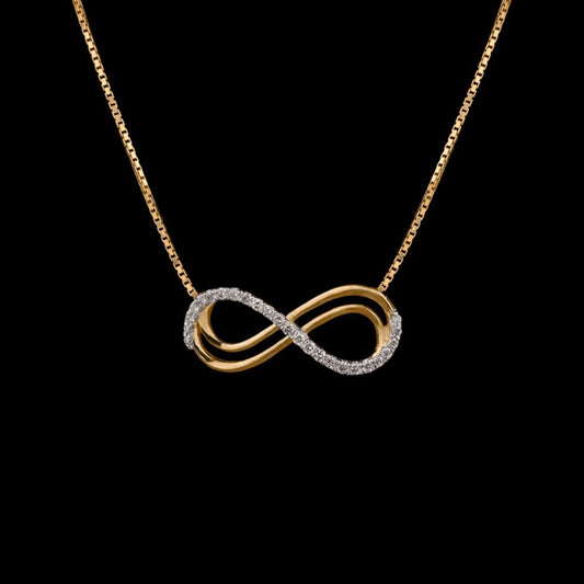 14K Yellow Gold Diamond Pendant - 0.11ct SI-IJ