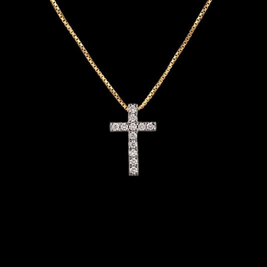 14K Yellow Gold Diamond Pendant - 0.17ct VVS-VS-HI
