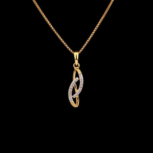 14K Yellow Gold Diamond Pendant - 0.07ct SI-IJ