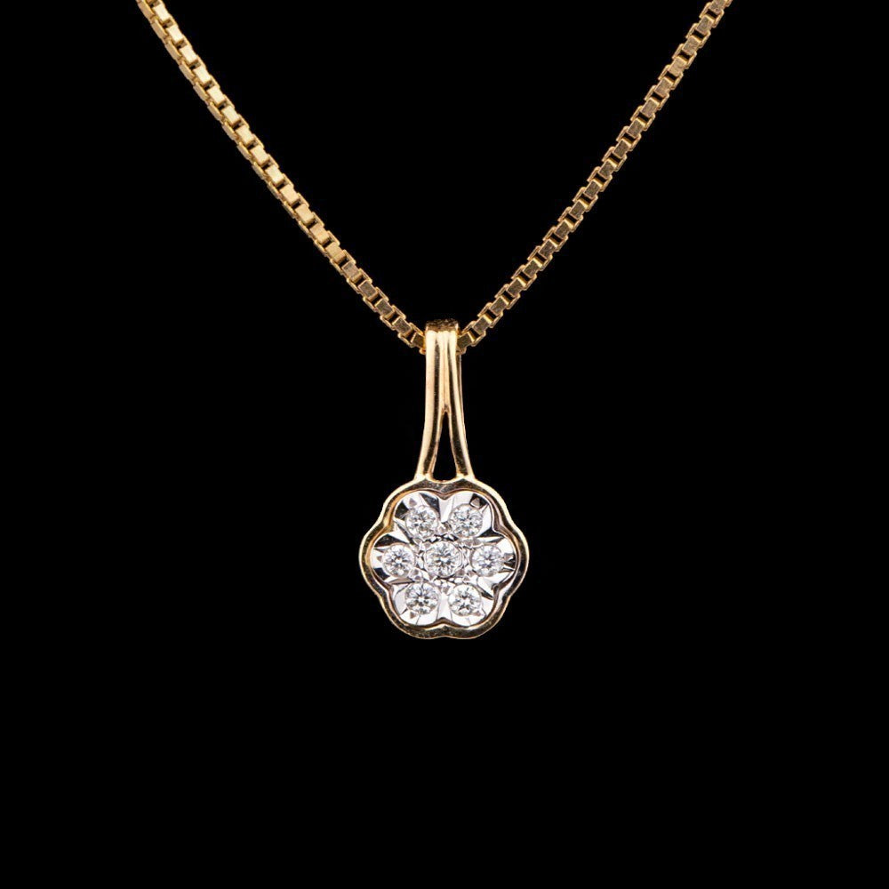 14K Rose Gold Diamond Pendant - 0.06ct SI-IJ