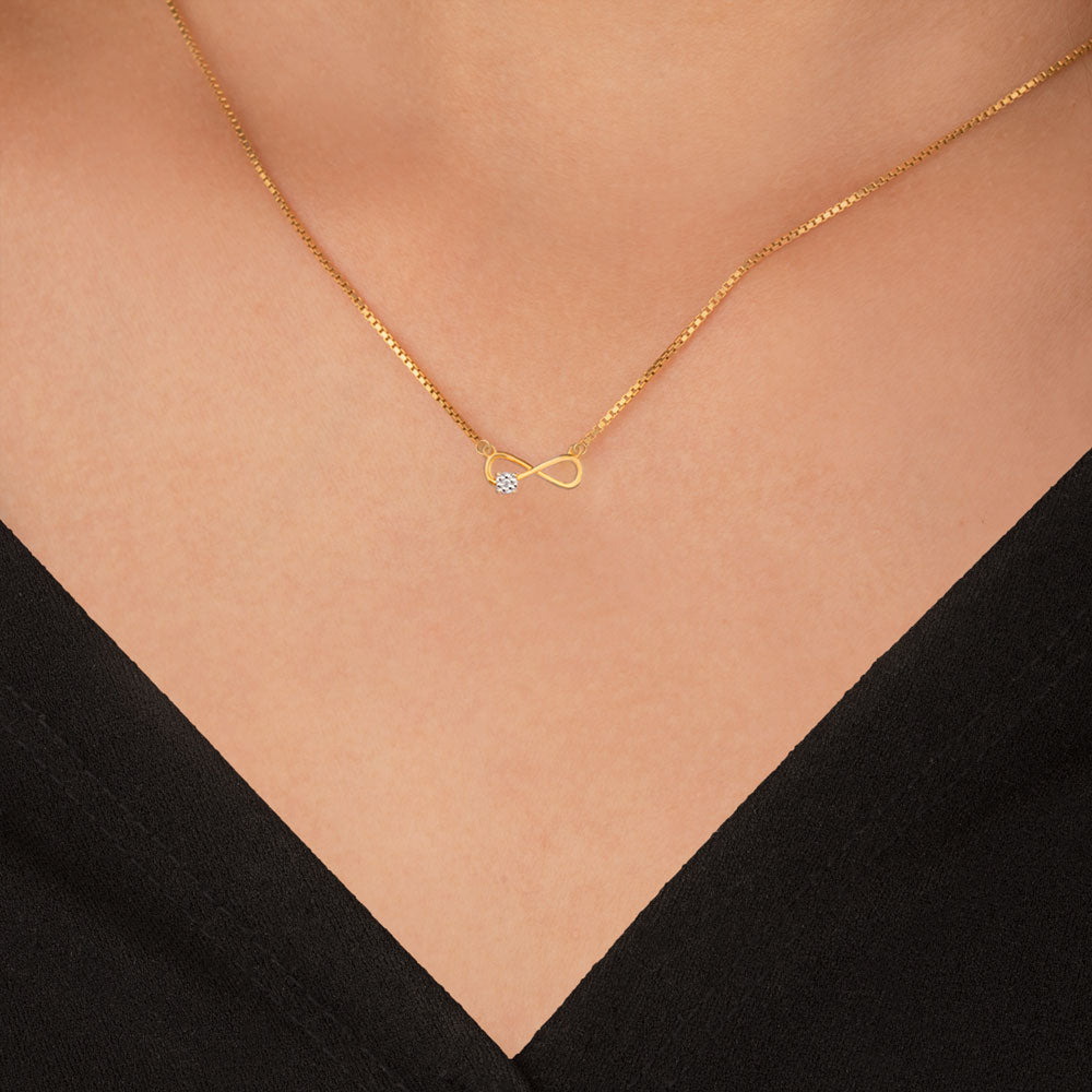 14K Yellow Gold Diamond Pendant - 0.01ct SI-IJ