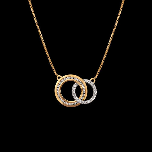 14K Yellow Gold Diamond Pendant - 0.49ct VVS-VS-GH