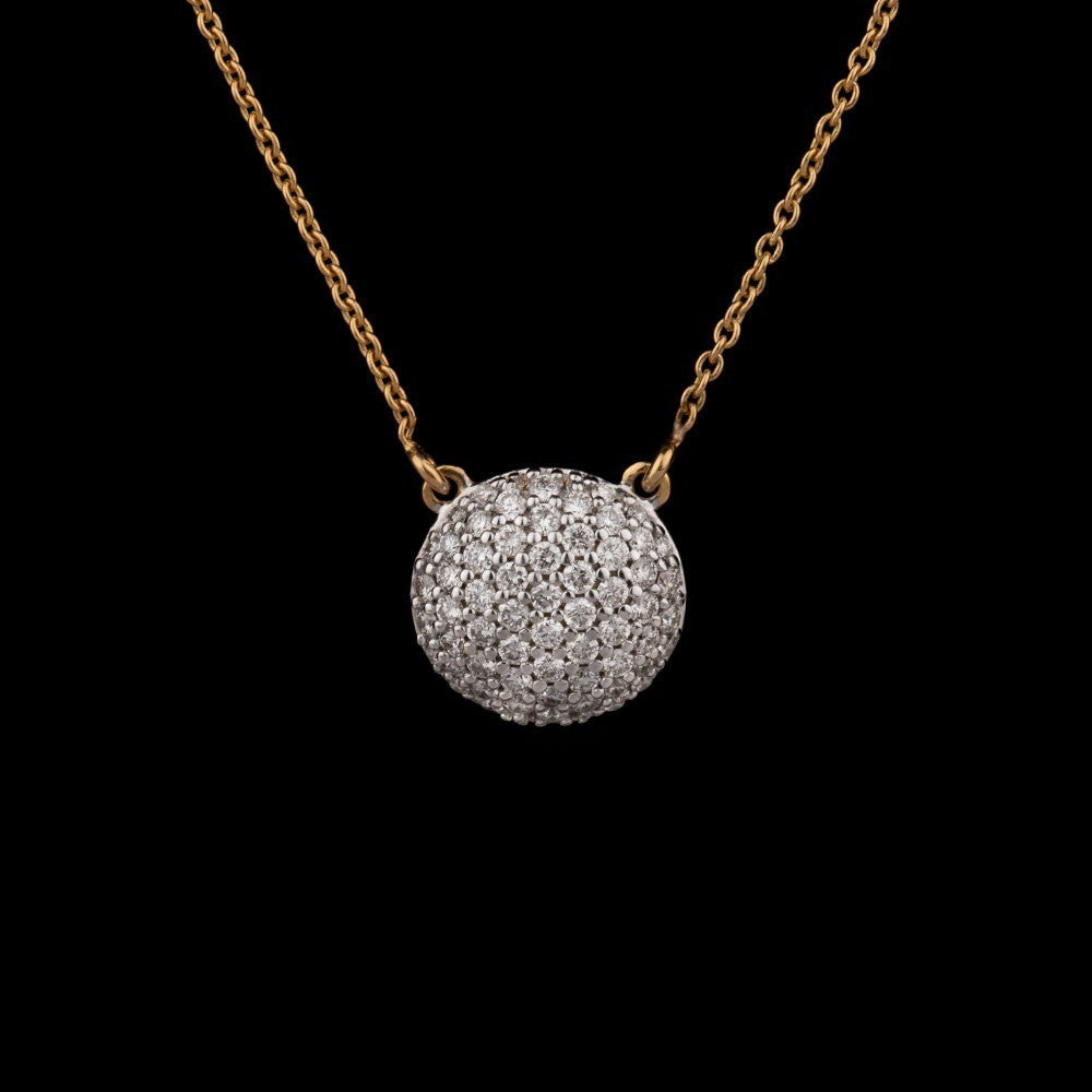 14K Yellow Gold Diamond Pendant - 0.52ct SI-IJ
