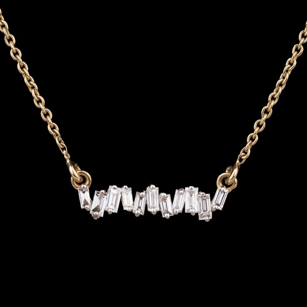 14K Yellow Gold Diamond Pendant - 0.24ct VS-GH