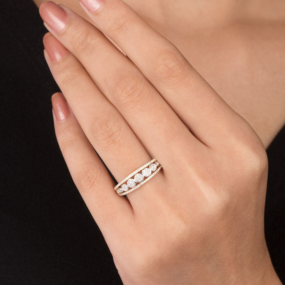 14K Yellow Gold Diamond Ring - 0.18ct SI-IJ