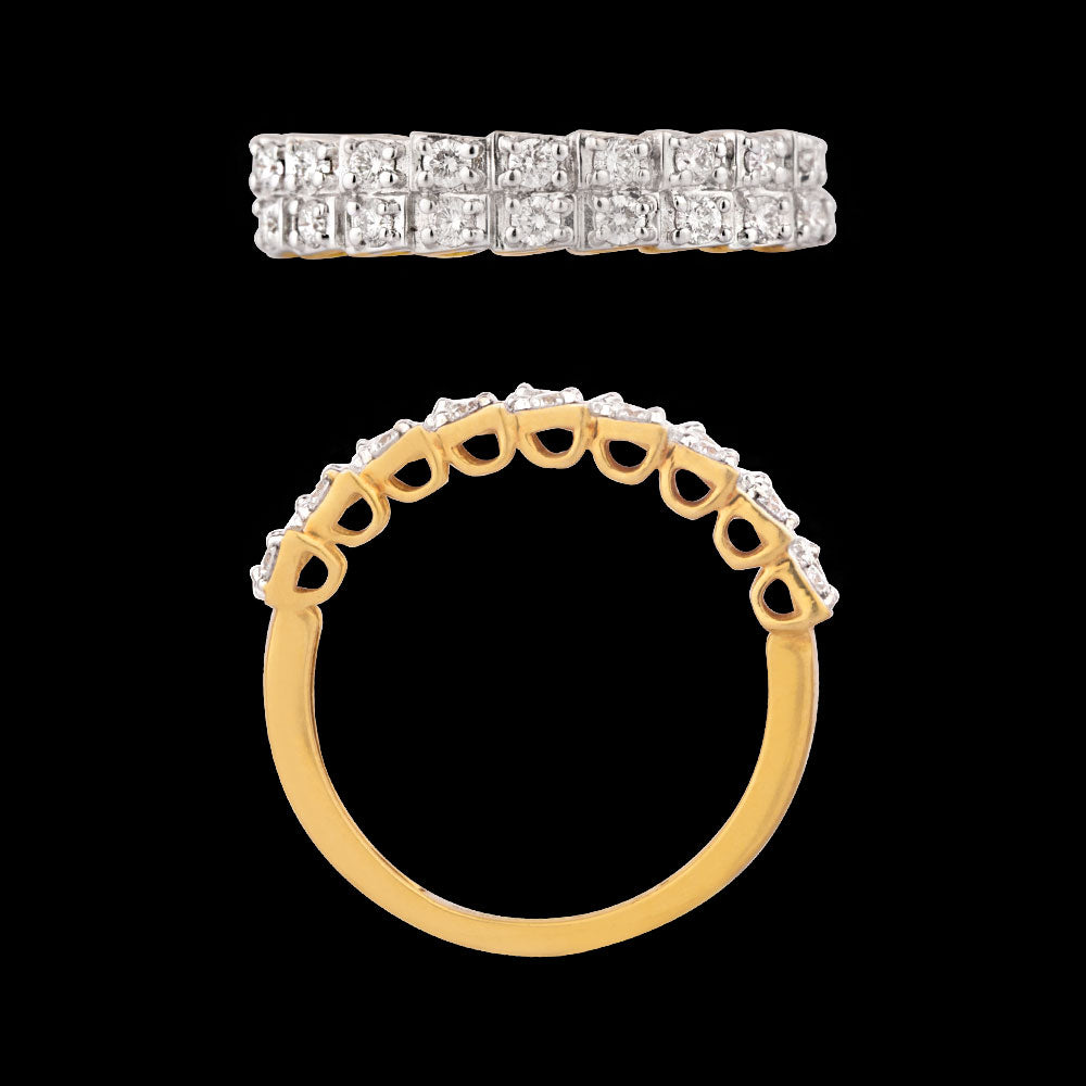 18K Yellow Gold Diamond Ring - 0.38ct VS-GH