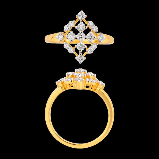 14K Yellow Gold Diamond Ring - 0.43ct VVS-VS-HI