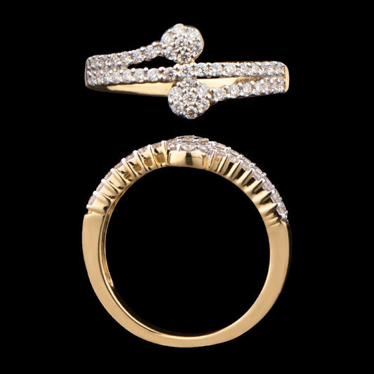 14K Yellow Gold Diamond Ring - 0.42ct VVS-VS-HI