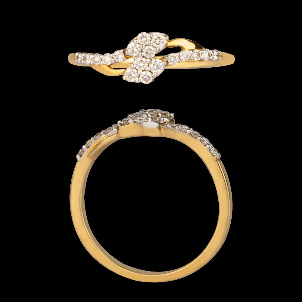 14K Rose Gold Diamond Ring - 0.27ct VVS-VS-HI