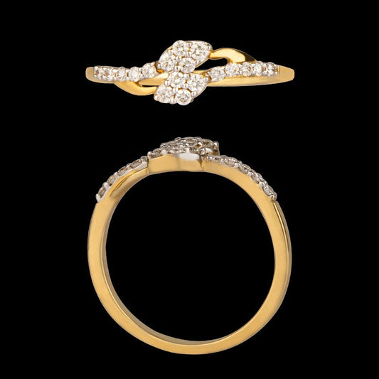 14K Rose Gold Diamond Ring - 0.27ct VVS-VS-HI