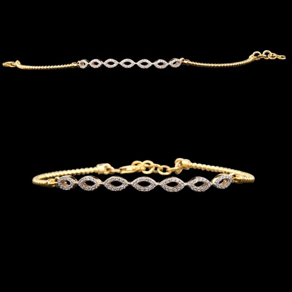 18K Yellow Gold Diamond Bracelet - 0.43ct VS-IJ