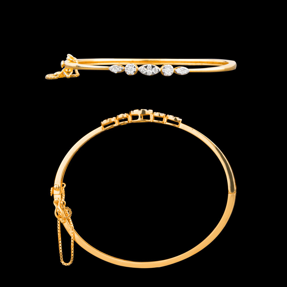 18K Yellow Gold Diamond Bracelet - 0.37ct VS-SI-GH
