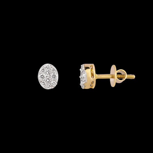 14K Yellow Gold Diamond Earrings - 0.36ct VVS-VS-HI