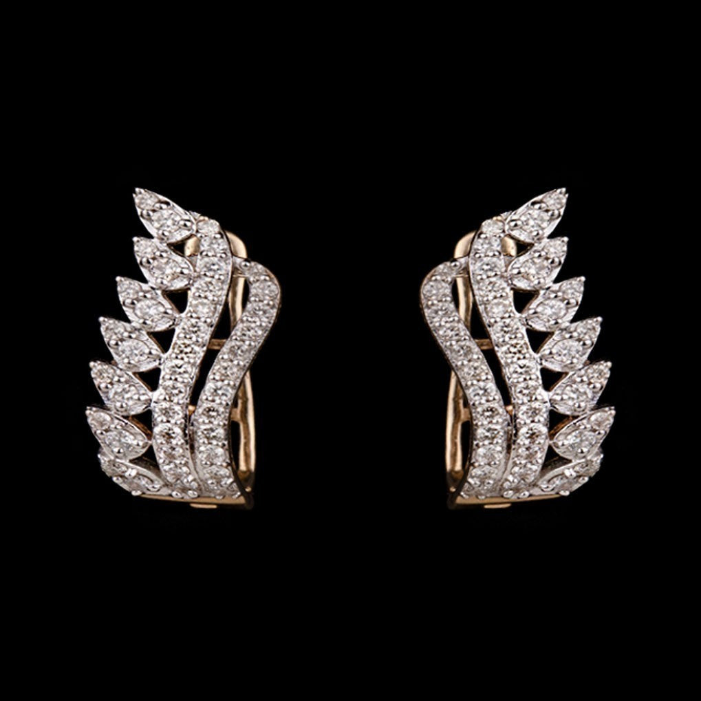 14K Yellow Gold Diamond Earrings - 0.63ct SI-IJ