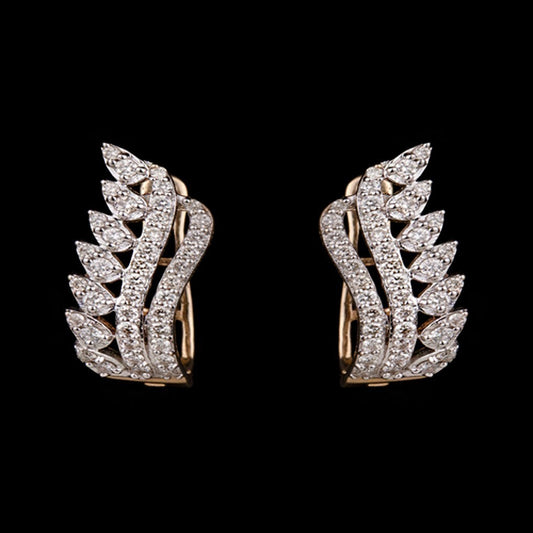 14K Yellow Gold Diamond Earrings - 0.63ct SI-IJ