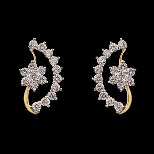 14K Yellow Gold Diamond Earrings - 0.22ct VVS-VS-IJ