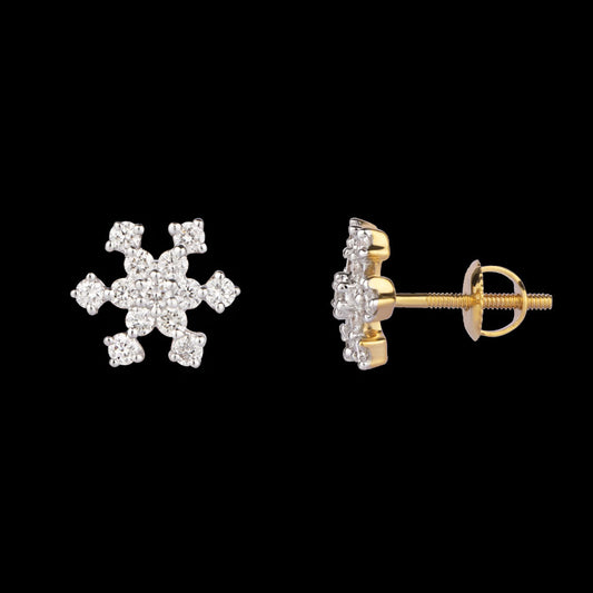 14K Yellow Gold Diamond Earrings - 0.25ct VVS-VS-IJ