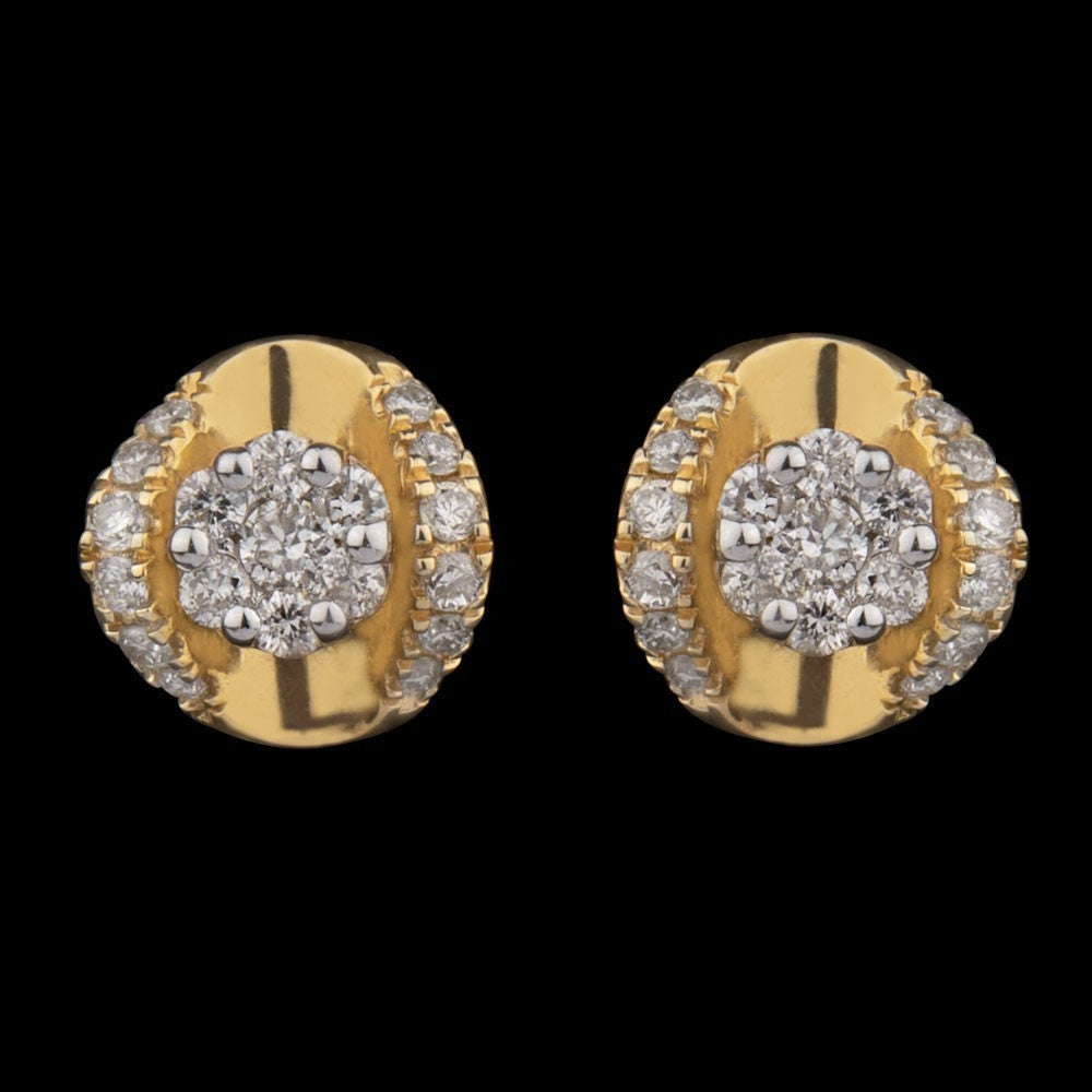 14K Yellow Gold Diamond Earrings - 0.29ct SI-IJ