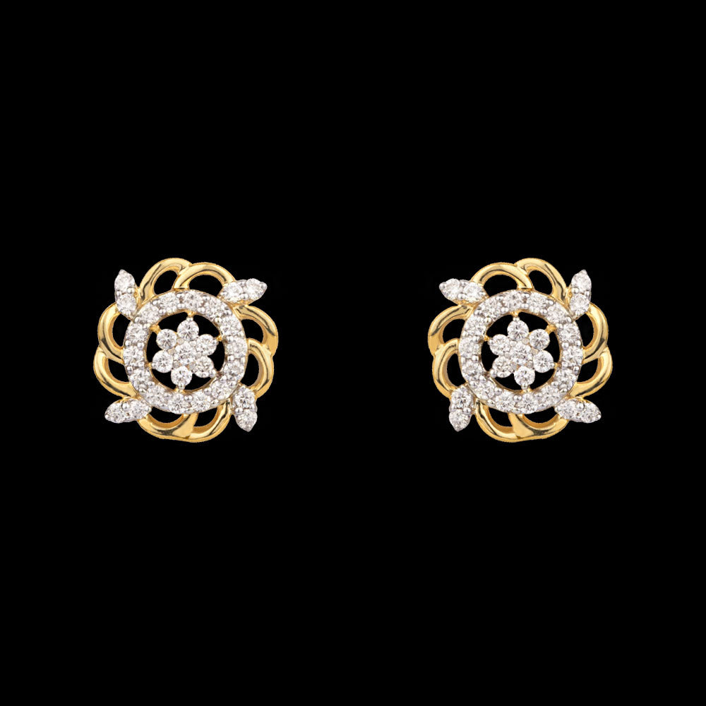 14K Yellow Gold Diamond Earrings - 0.52ct VVS-VS-HI