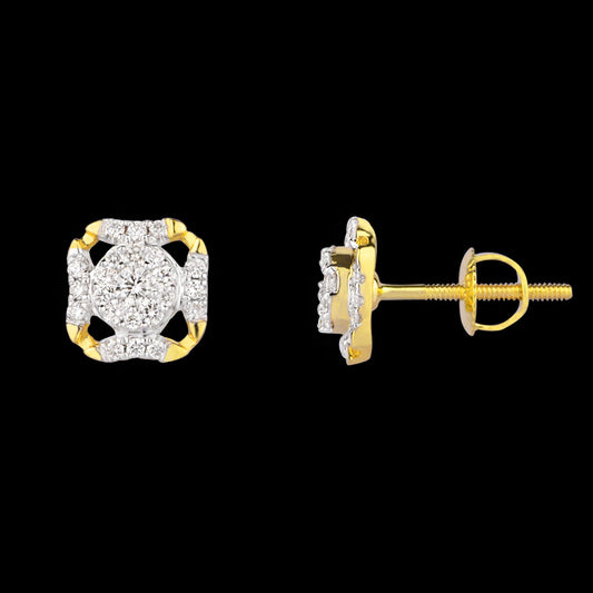 14K Yellow Gold Diamond Earrings - 0.31ct VVS-VS-HI