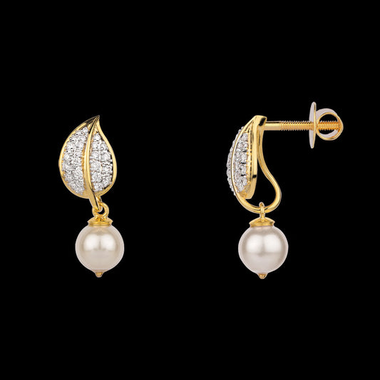 18K Yellow Gold Diamond Earrings - 0.55ct VVS-VS-GH with Colour Stones