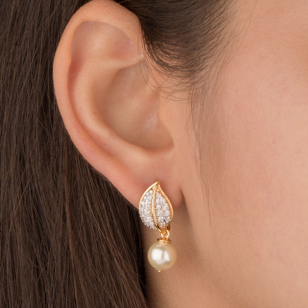 18K Yellow Gold Diamond Earrings - 0.55ct VVS-VS-GH with Colour Stones