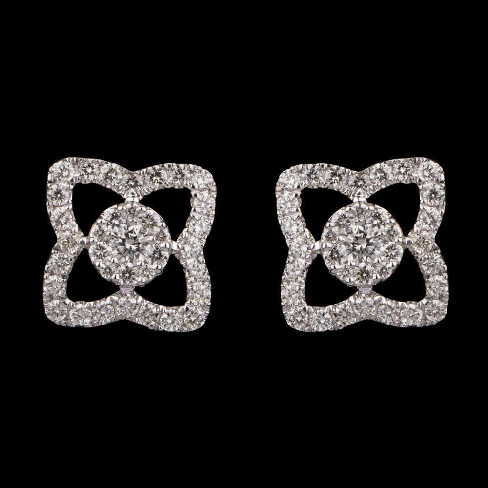 14K Yellow Gold Diamond Earrings - 0.48ct VVS-VS-IJ