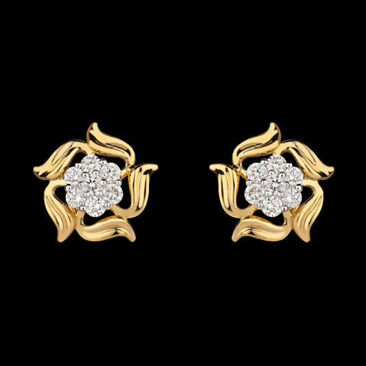 14K Yellow Gold Diamond Earrings - 0.26ct VVS-VS-HI