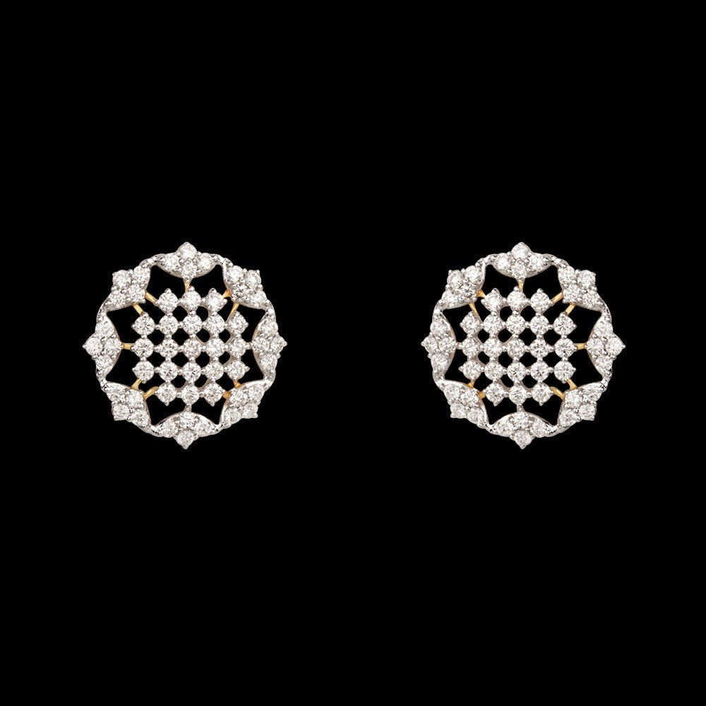 14K Yellow Gold Diamond Earrings - 1.07ct VVS-VS-HI