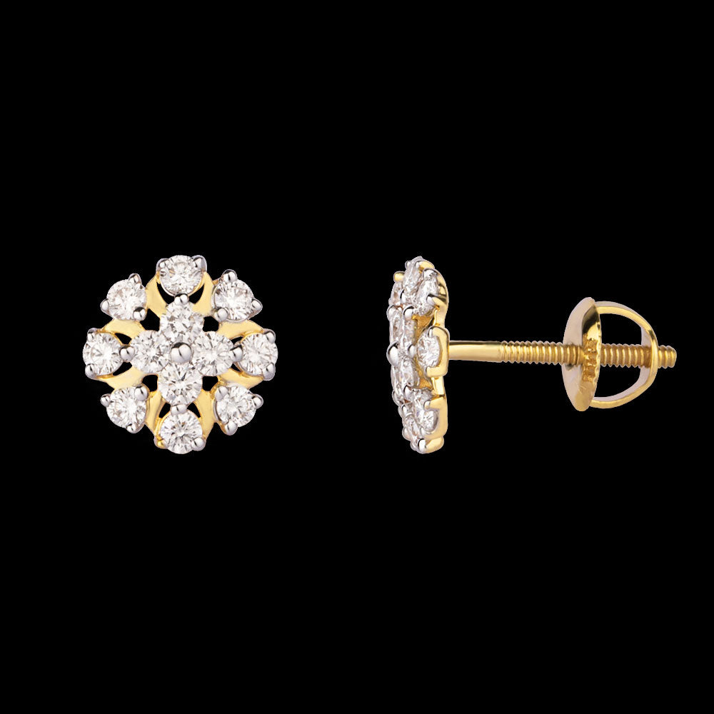14K Rose Gold Diamond Earrings - 0.48ct VVS-VS-HI