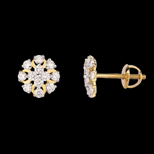 14K Rose Gold Diamond Earrings - 0.48ct VVS-VS-HI