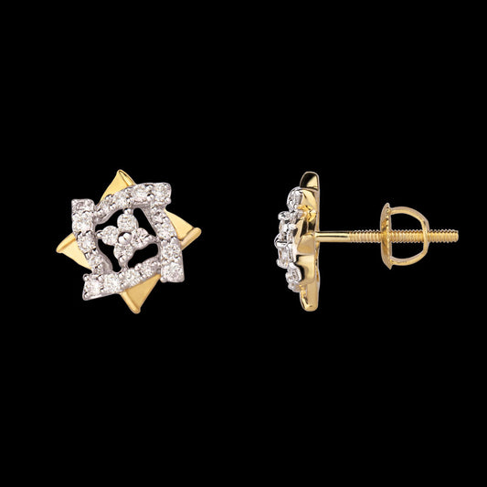 14K Yellow Gold Diamond Earrings - 0.26ct VVS-VS-HI