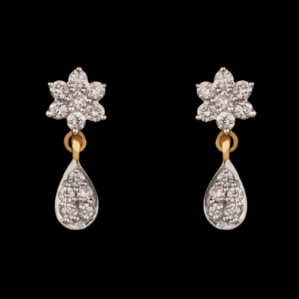 14K Yellow Gold Diamond Earrings - 0.22ct SI-IJ