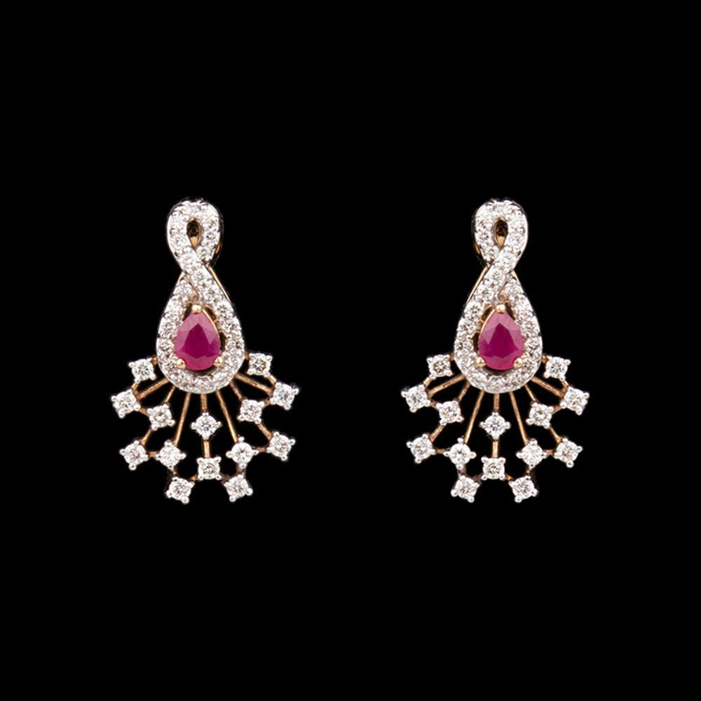 14K Yellow Gold Diamond Jewellery - 0.47ct SI-IJ with Colour Stones