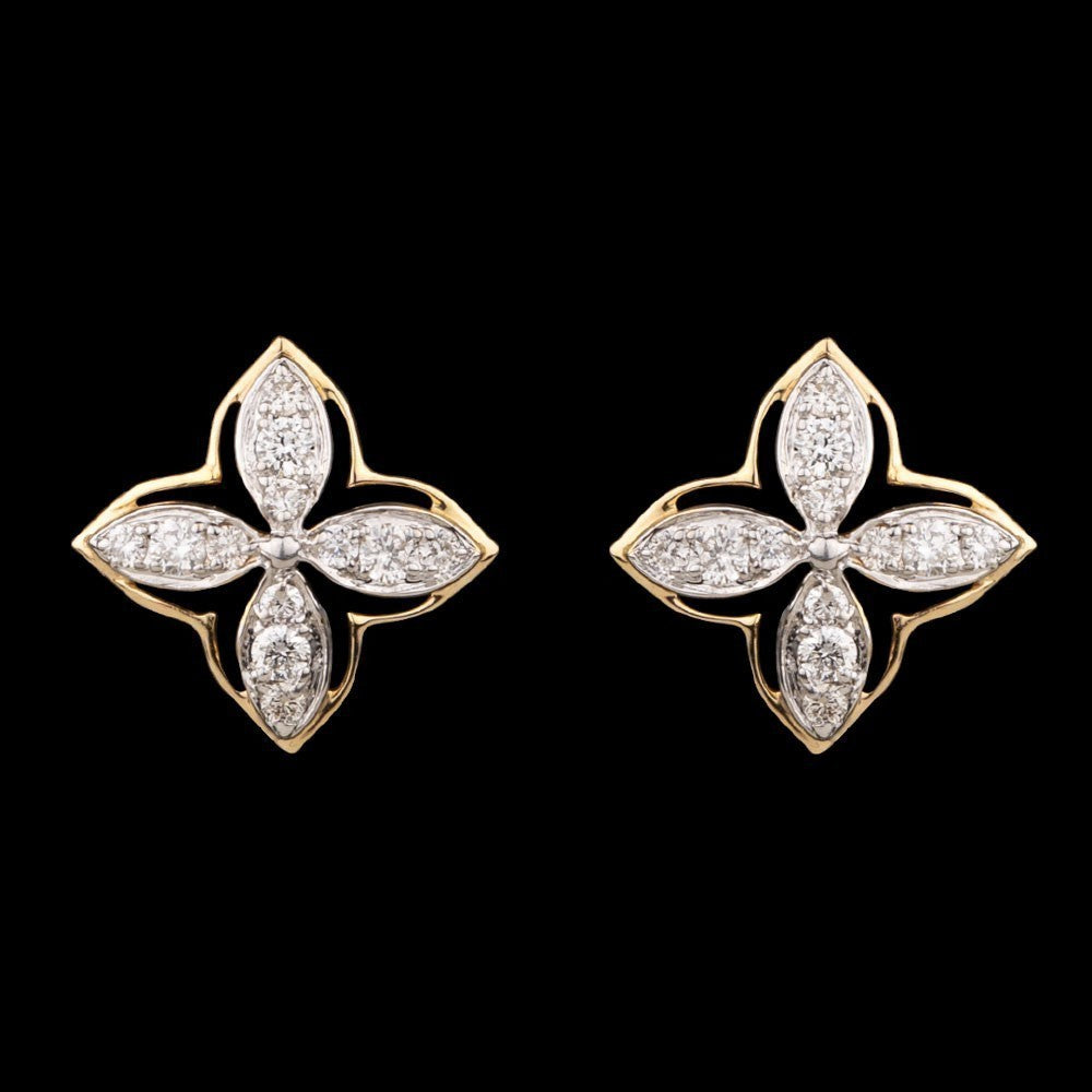 14K Rose Gold Diamond Earrings - 0.28ct SI-IJ