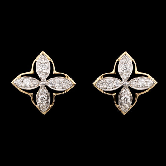 14K Rose Gold Diamond Earrings - 0.28ct SI-IJ