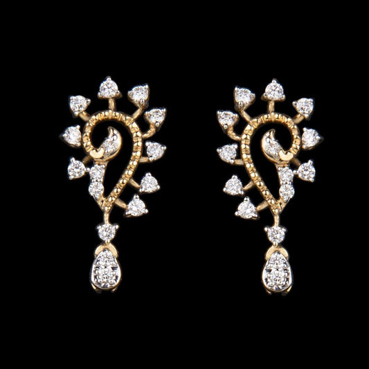 14K Yellow Gold Diamond Earrings - 0.25ct SI-IJ